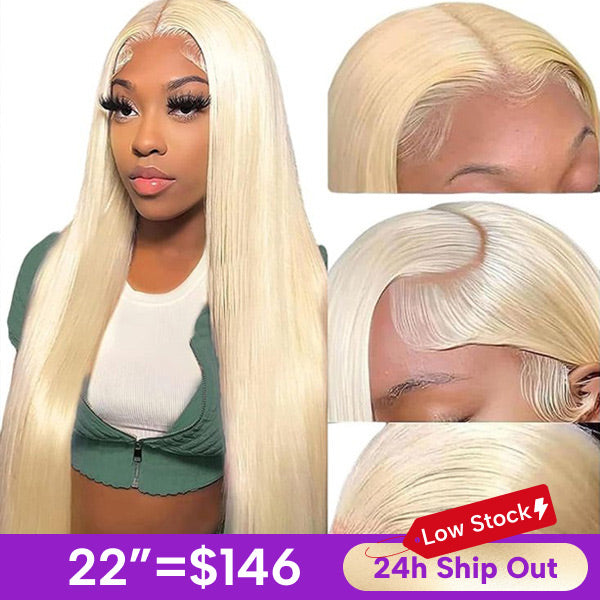 Exclusive Flash | Glueless 613 Blonde Pre-cut 7x5 Straight Wear Go Wig