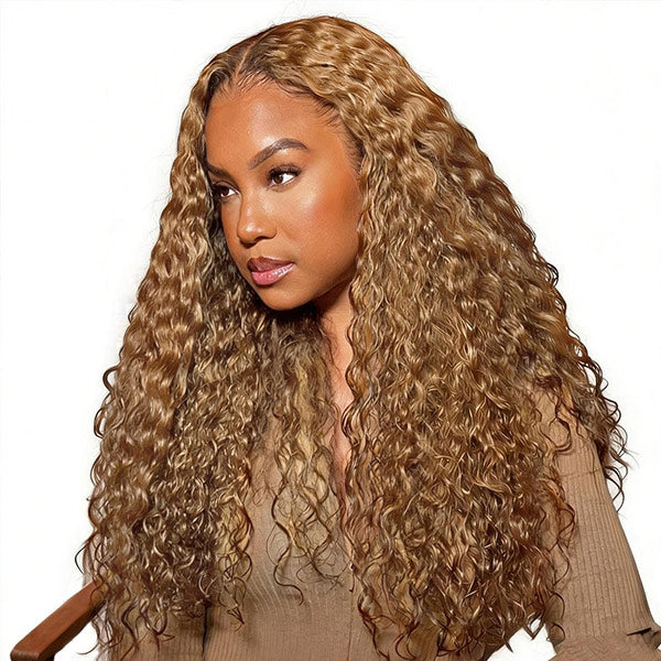 OQ HAIR Honey Blonde #27 Color Glueless Pre-Cut 7x5 Lace Wear Go Wig Pre-Everything Style For Daily Wear