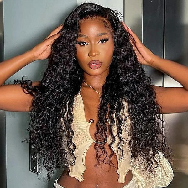 Flash Sale | Water Wave Wear Go Glueless Wig Pre Cut 7x5 Lace Bleached Knots Wig