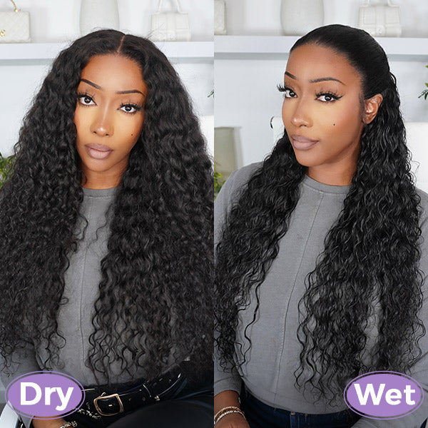 Water Wave Wig 13x6 HD Lace Frontal Wig Pre-Plucked With Baby Hair Glueless Wig Beginner Friendly