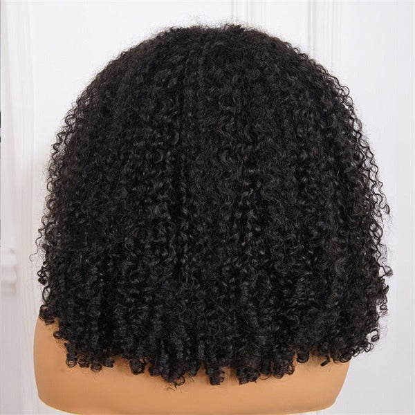 OQ HAIR 9x6 Afro Curly 4C Edges Hairline Snug Fit Drawstring Wear Go Glueless Wig