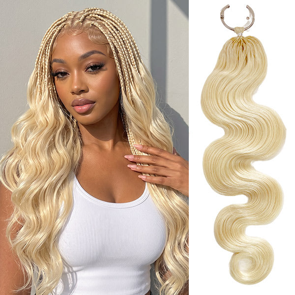 OQ HAIR #613 Blonde Body Wave Crochet Human Hair For Boho Braids Natural Protective Styles For Everyday Glam