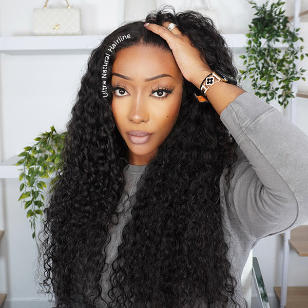 Water Wave Wig 13x6 HD Lace Frontal Wig Pre-Plucked With Baby Hair Glueless Wig Beginner Friendly
