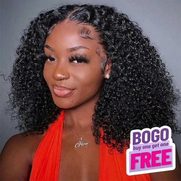 BOGO Kinky Curly Wig Pre-cut 7x5 Lace Wear Go Glueless Wig Beginner Friendly