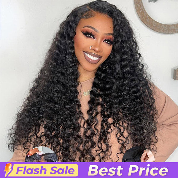 Flash Sale | Water Wave Wig Pre-cut 9x6 HD Lace Wear Go Glueless Wig