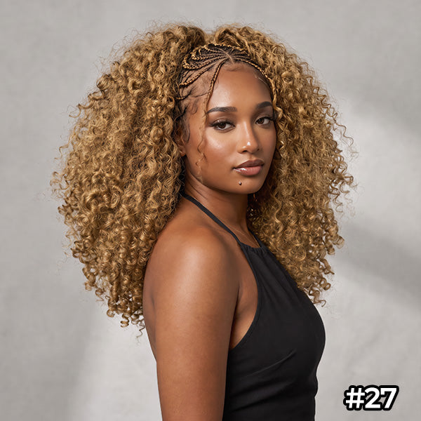 24h Shipping | OQ HAIR Burmese Curly Crochet Human Hair Full Volume Bouncy Ends Natural Blend Multiple Color Choices
