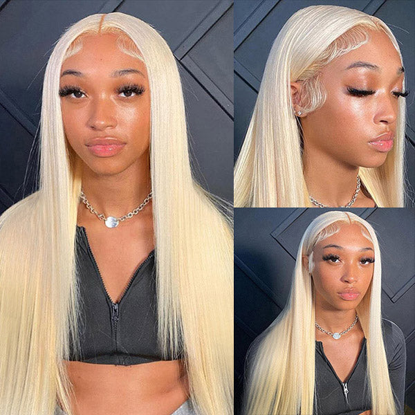 613 Blonde Straight Hair Wear Go Glueless Wig