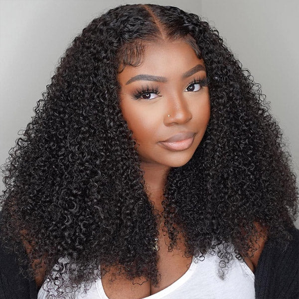 Flash Sale | Kinky Curly 13x4 Lace Frontal Wig Pre-plucked Hairline