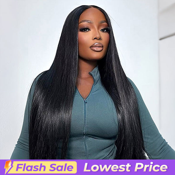 Flash Sale | Silky Straight Easy Wear Go Glueless Wigs Pre Cut HD Lace
