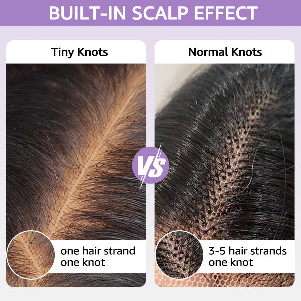 OQ HAIR M-Cap Wand Curl Pre Cut 9x6 HD Lace Wear Go Glueless Wigs 100% Human Hair Pre Bleached Tiny Knots