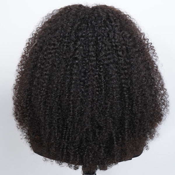 OQ HAIR Pixie Curly 9x6 Skin HD Lace Glueless Crochet Wig Breathable Lightweight Natural Hairline