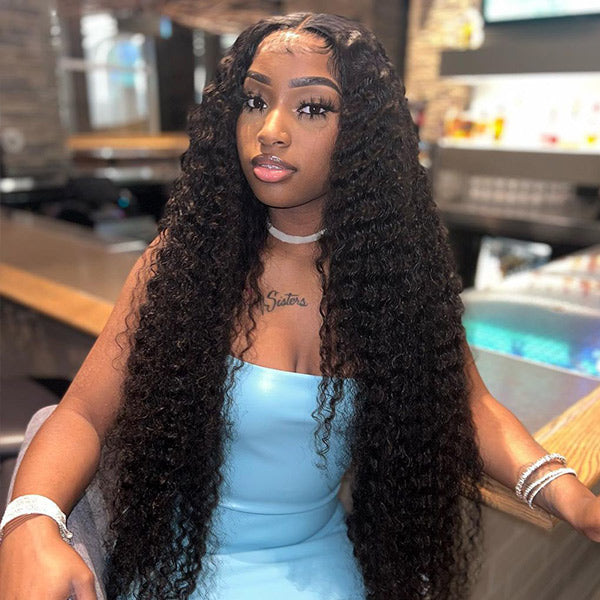 Flash Sale | Water Wave 13x4 HD Lace Frontal Wig 100% Human Hair Wig On Sale