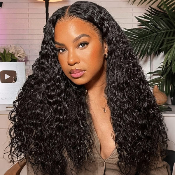 Water Wave Wig 13x6 HD Lace Frontal Wig Pre-Plucked With Baby Hair Glueless Wig Beginner Friendly