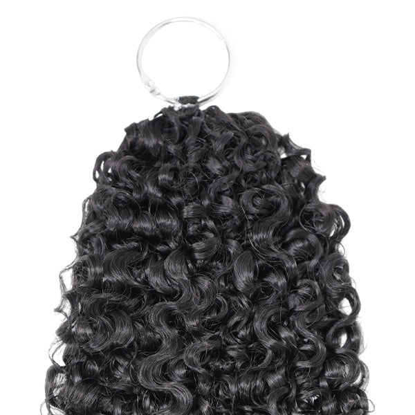 OQ HAIR Premium Pixie Curly Crochet Human Hair Realistic Curls Time Saving