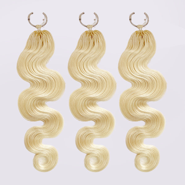 OQ HAIR #613 Blonde Body Wave Crochet Human Hair For Boho Braids Natural Protective Styles For Everyday Glam