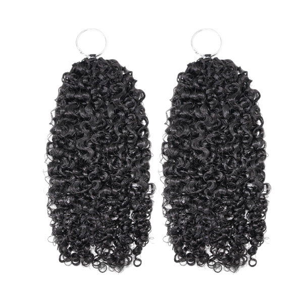 OQ HAIR Premium Pixie Curly Crochet Human Hair Realistic Curls Time Saving