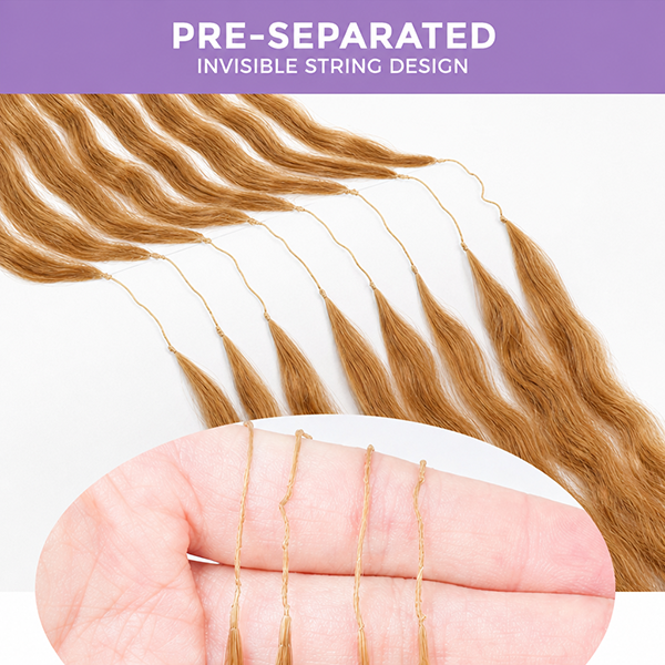 OQ HAIR #30 Lightweight Body Wave Crochet Human Hair Easy Salon-Quality Installation