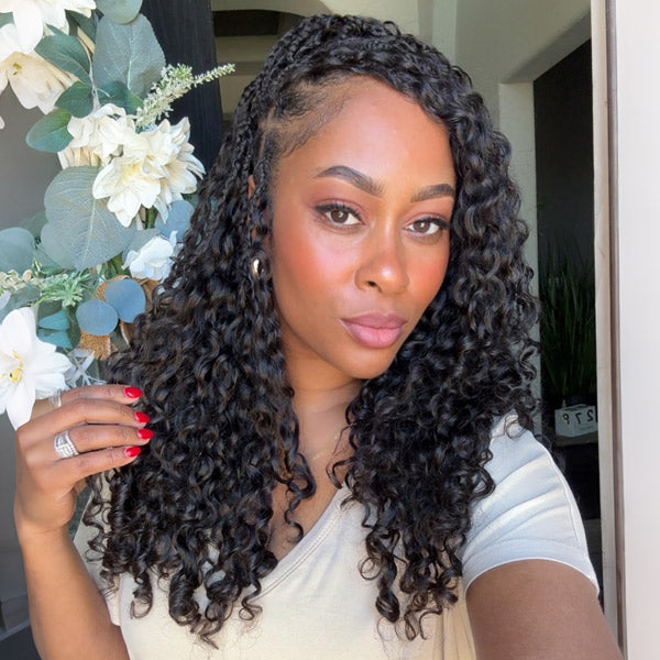 OQ HAIR Premium Burmese Curly Crochet Human Hair Soft Defined Curls Natural Looking For Everyday Glam