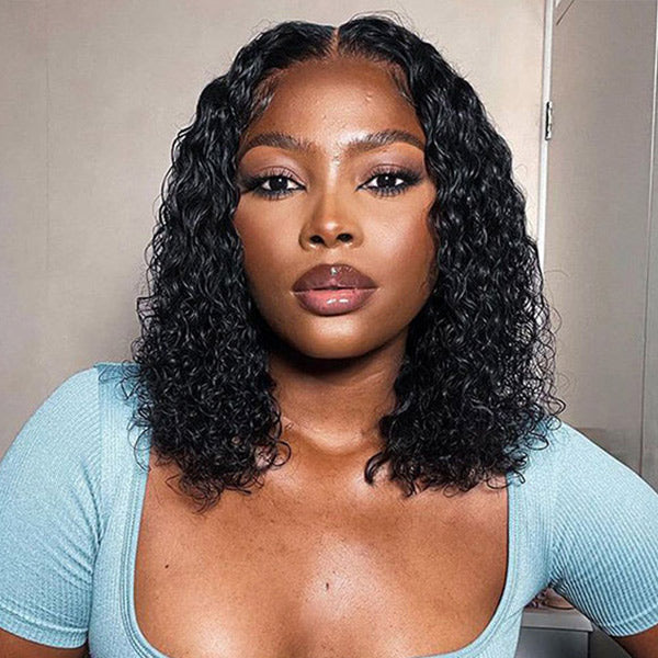 CLEARANCE | Glueless Water Wave Bob Wig Pre-Cut 7x5 HD Lace Wear Go Wig