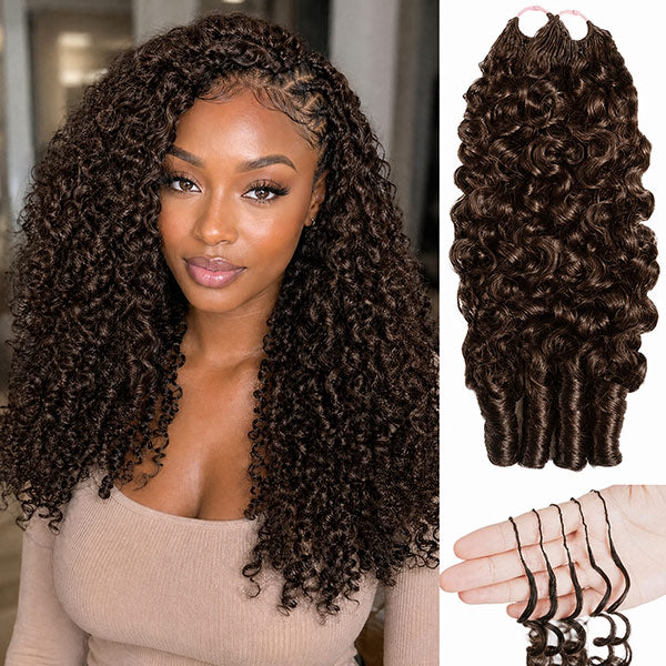 OQ HAIR Pro-Mix Bundle Deal Burmese Curly Crochet Human Hair Soft Defined Curls - Multiple Color Options