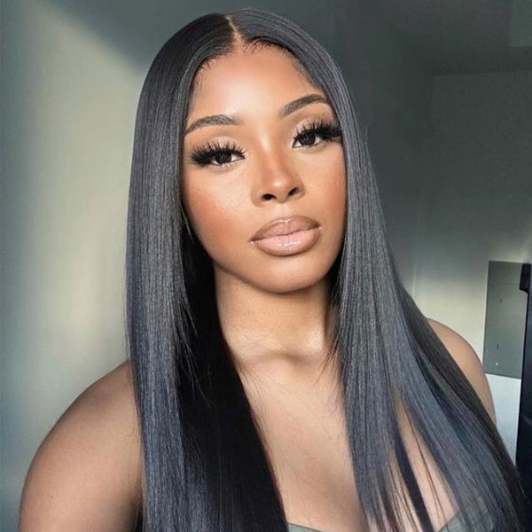 Clearance Sale | Silk Straight 13x4 Lace Frontal Wig Pre-plucked Hairline