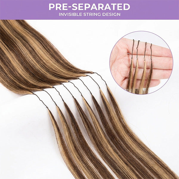 OQ HAIR Body Wave Highlight 4/27 Color Crochet Human Hair Time-Saving Wear Human Hair Extension