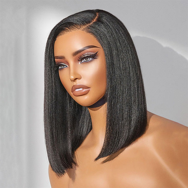 CLEARANCE | Straight Hair Bob Pre-cut 7x5 HD Lace Front Wear Go Glueless Wig