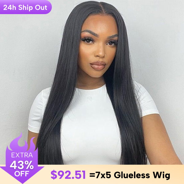 CLEARANCE | Silk Straight 7x5 HD Lace Wear Go Glueless Wig Pre-plucked Hairline