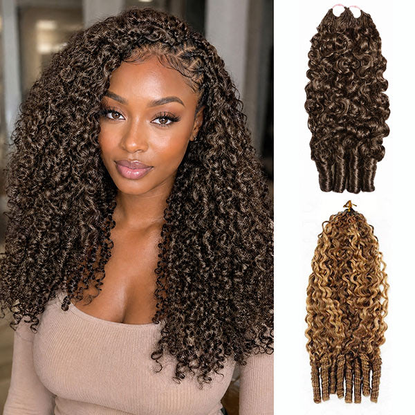 OQ HAIR Pro-Mix Bundle Deal Burmese Curly Crochet Human Hair Soft Defined Curls - Multiple Color Options