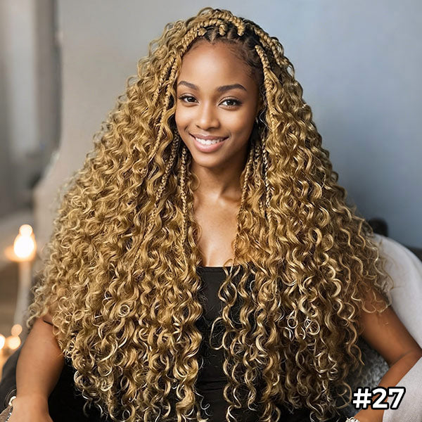 OQ HAIR Pro-Mix Bundle Deal Burmese Curly Crochet Human Hair Soft Defined Curls - Multiple Color Options