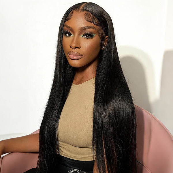 Glueless Straight Hair Pre-cut 13x6 Lace Front Wear Go Wig With Drawstring