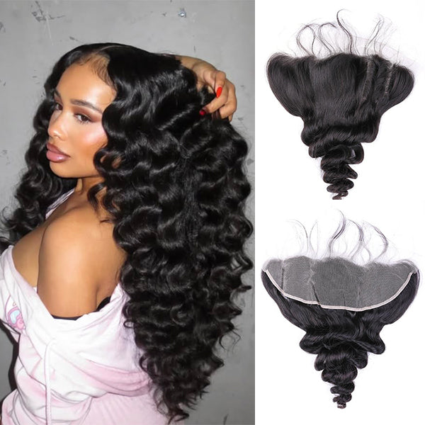 Loose Wave 13x4 Lace Frontal Human Virgin Hair