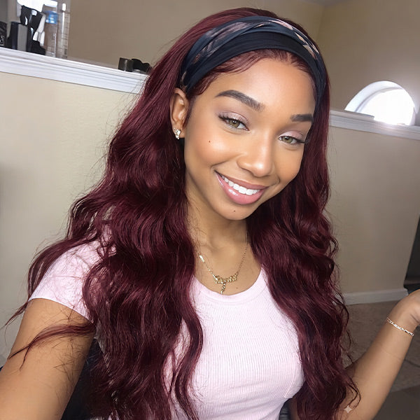OQ HAIR Easy Glam Body Wave Headband Wig Quick Install Human Hair Wig For Daily Wear