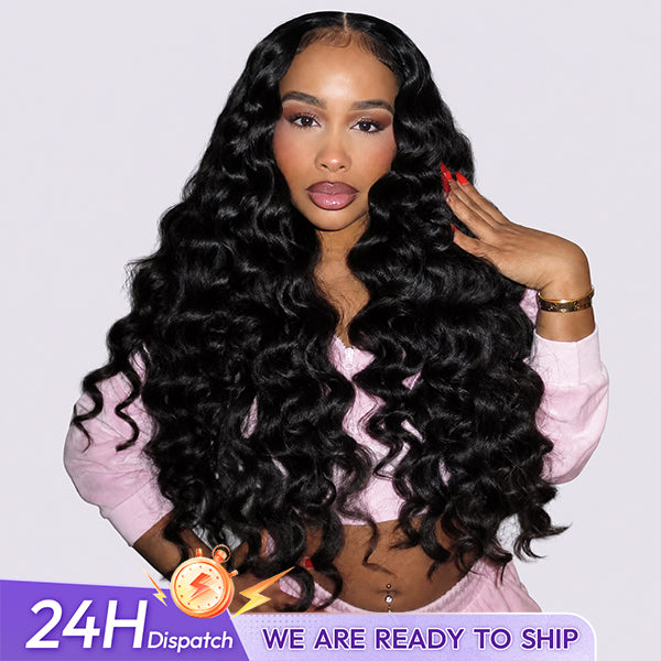 24h Shipping | Glueless Loose Curly Pre-cut 9x6 Lace Wear Go Wig With Elastic Drawstring