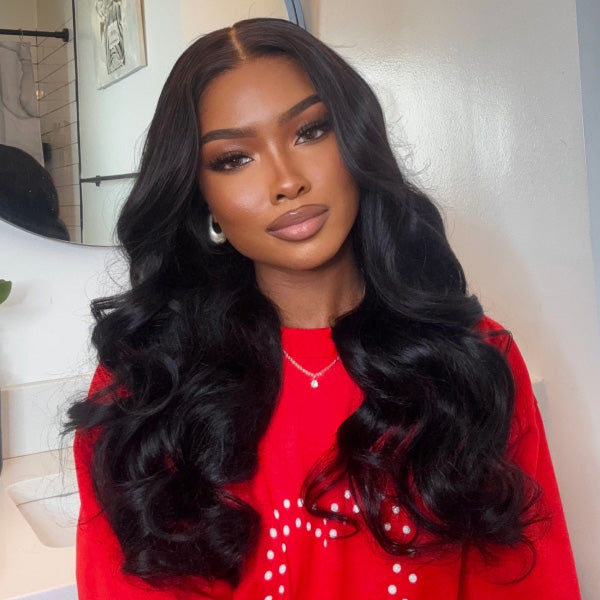 OQ HAIR Instant Wear Long Body Wave Pre-cut 9x6 Skin HD Lace Wear Go Glueless Wig For Travel
