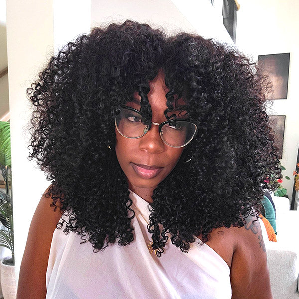 @Kie RaShon Pick | [New In] OQ HAIR Pixie Curly 7x5 Lace Closure Airvolume Crochet Wig Bleached Knots Pre Plucked Hairline Everyday Wear