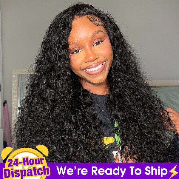 24h Shipping | Water Wave Lace Frontal Wig 13x6 Lace Wigs Pre Plucked Low Stock