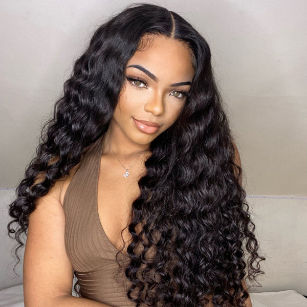 Flash Sale | Deep Wave 4x4 Lace Closure Human Hair Wig