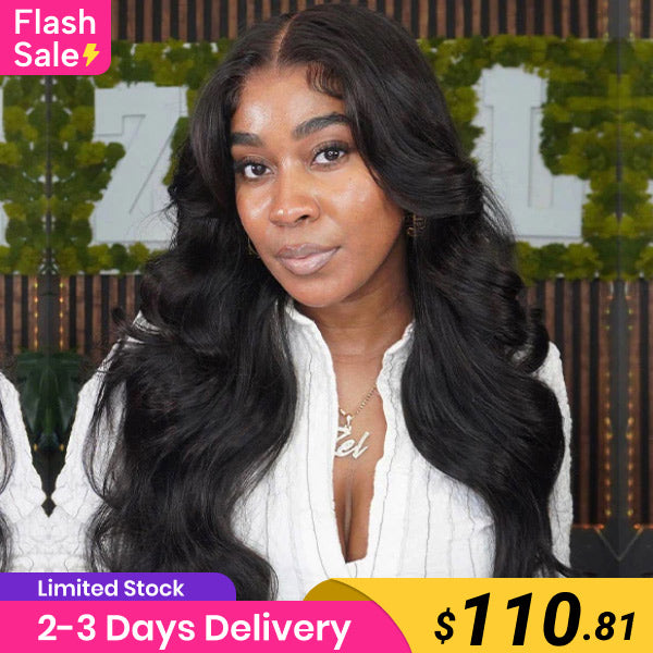 Flash Sale | Body Wave Hair Wear & Go Glueless Wigs 9x6 Pre Cut HD Lace Frontal Wigs With Pre Plucked Nautral Hairline