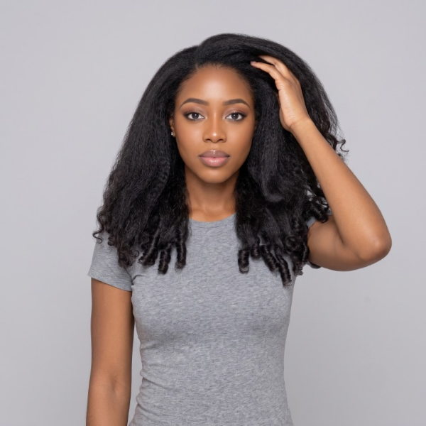 24h Shipping | 3 In 1 Half Wig Glueless Kinky Straight Burmese Curly Wear Go Half Wig With Yaki Spiral Curls
