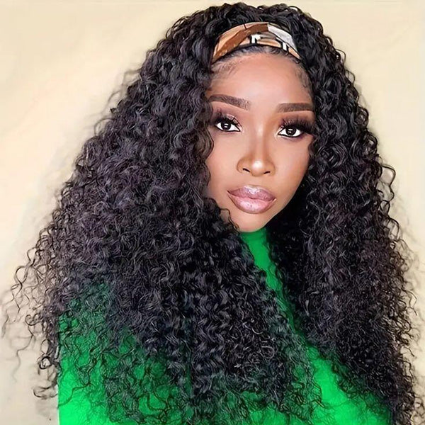 3 In 1 Half Wig | Glueless Invisible Water Wave Half Wig Flip Over Human Hair Wig