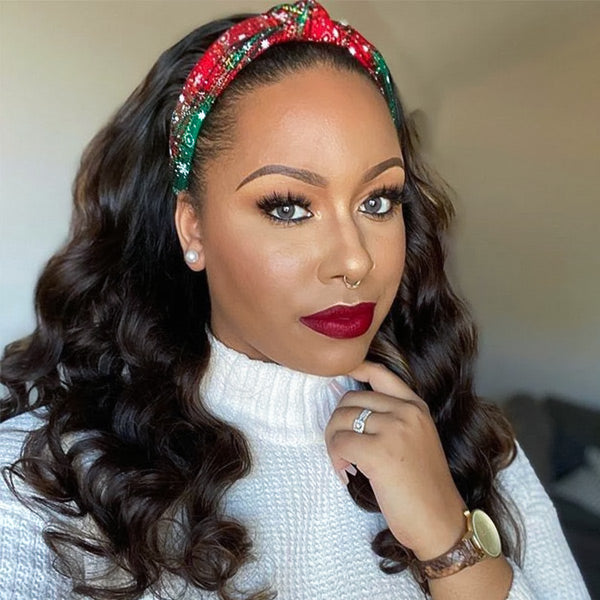 OQ HAIR Easy Wear Loose Wave Headband Wig Protective Style For Effortless Bouncy Waves