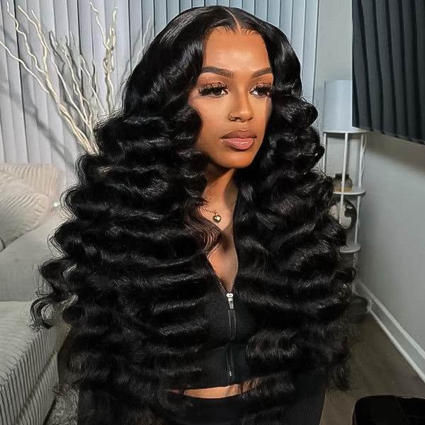 OQ HAIR Loose Deep Wear Go Wig Pre-Cut 9x6 T Part Lace Wig Easy Install Glueless Wig