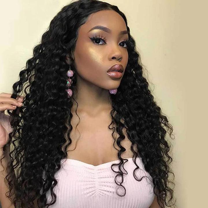 Flash Sale | Deep Wave 4x4 Lace Closure Human Hair Wig