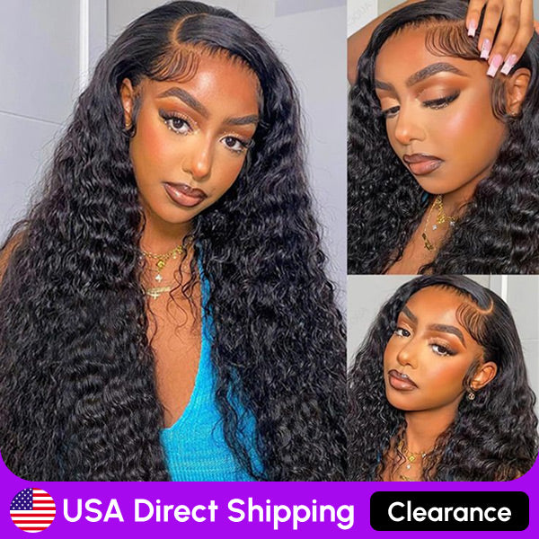 USA Warehouse Clearance | Water Wave Pre-cut 9x6 HD Lace Wear&Go Glueless Wig Pre Plucked