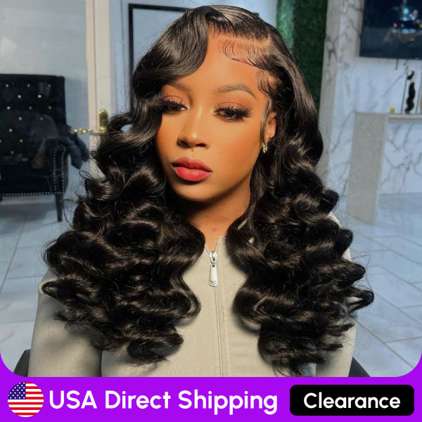 USA Warehouse Clearance | Wand Curl Wear&Go Glueless Wig Pre Cut HD Lace Human Hair Wig