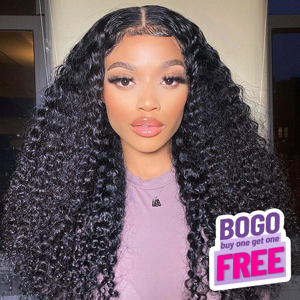 BOGO Water Wave Pre-cut Lace Wear Go Glueless Wig