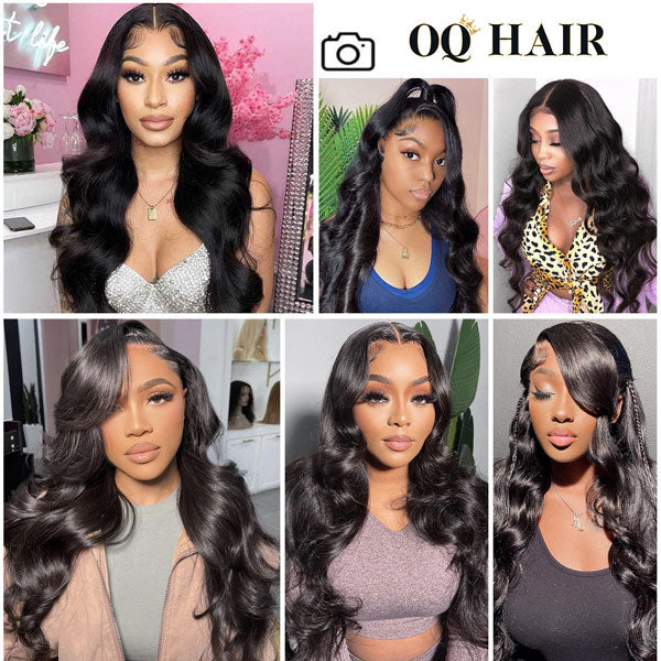 Body Wave 13x4 13x6 HD Lace Frontal Wig Skin Melt Human Hair Wig With Natural Hairline