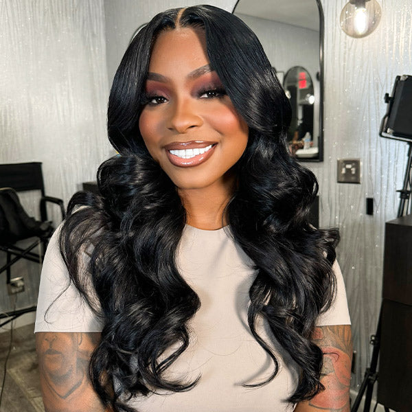 80% OFF | Body Wave Glueless Pre-Cut 9x6 HD Lace Frontal Look Wear Go Wig With Drawstring