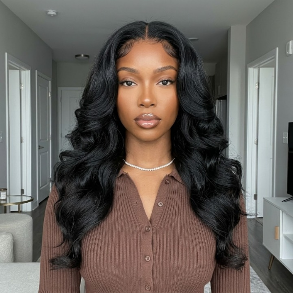 24h Shipping | Body Wave Wear Go Wig Snug Fit Drawstring 13x6 HD Lace Front Glueless Wig